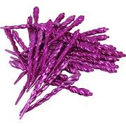 N175386D 15.7 in. Lavender Shiny Icicle Ornament - 3 per Box