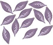 4 in. Lavender Finial 4 Finish Assorted Color Christmas Ornament - 8 per Box