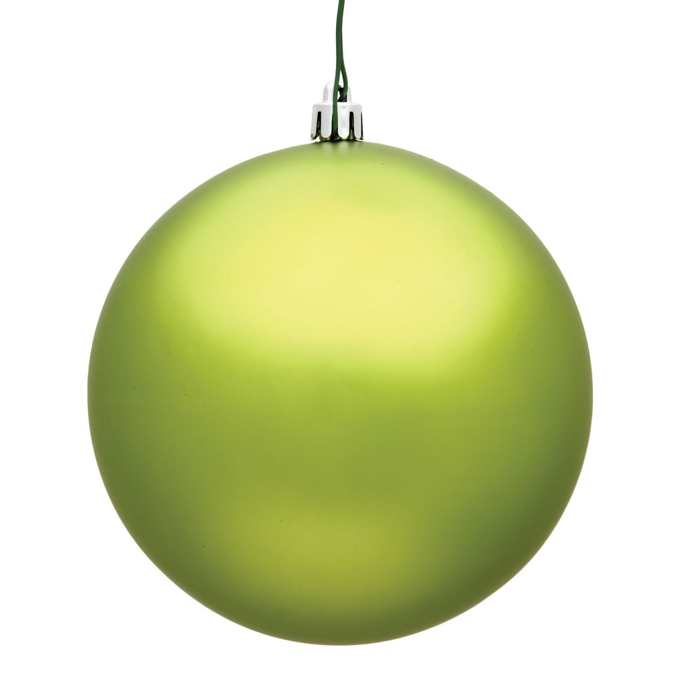 2.4 in. Lime Matte UV Christmas Ornament Ball - Lime - 2.4 in.