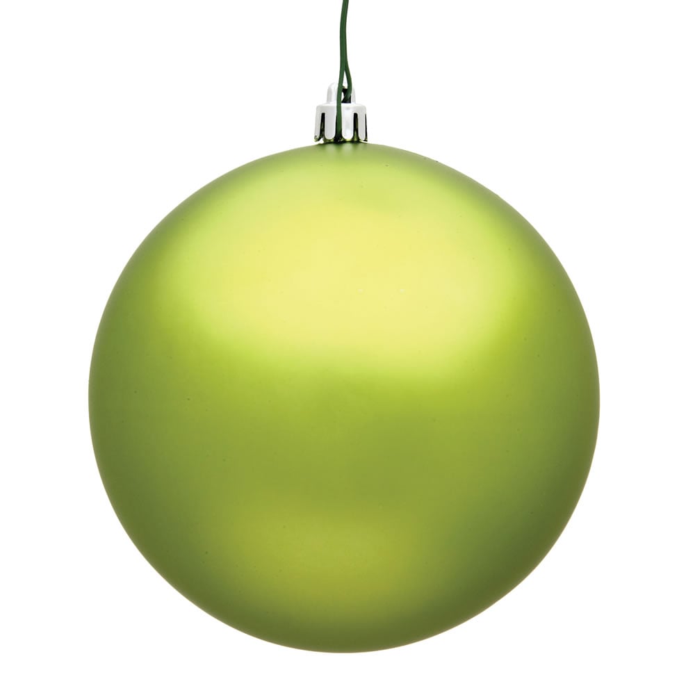 3 in. Lime Matte Christmas Ornament Ball - 32 per Box