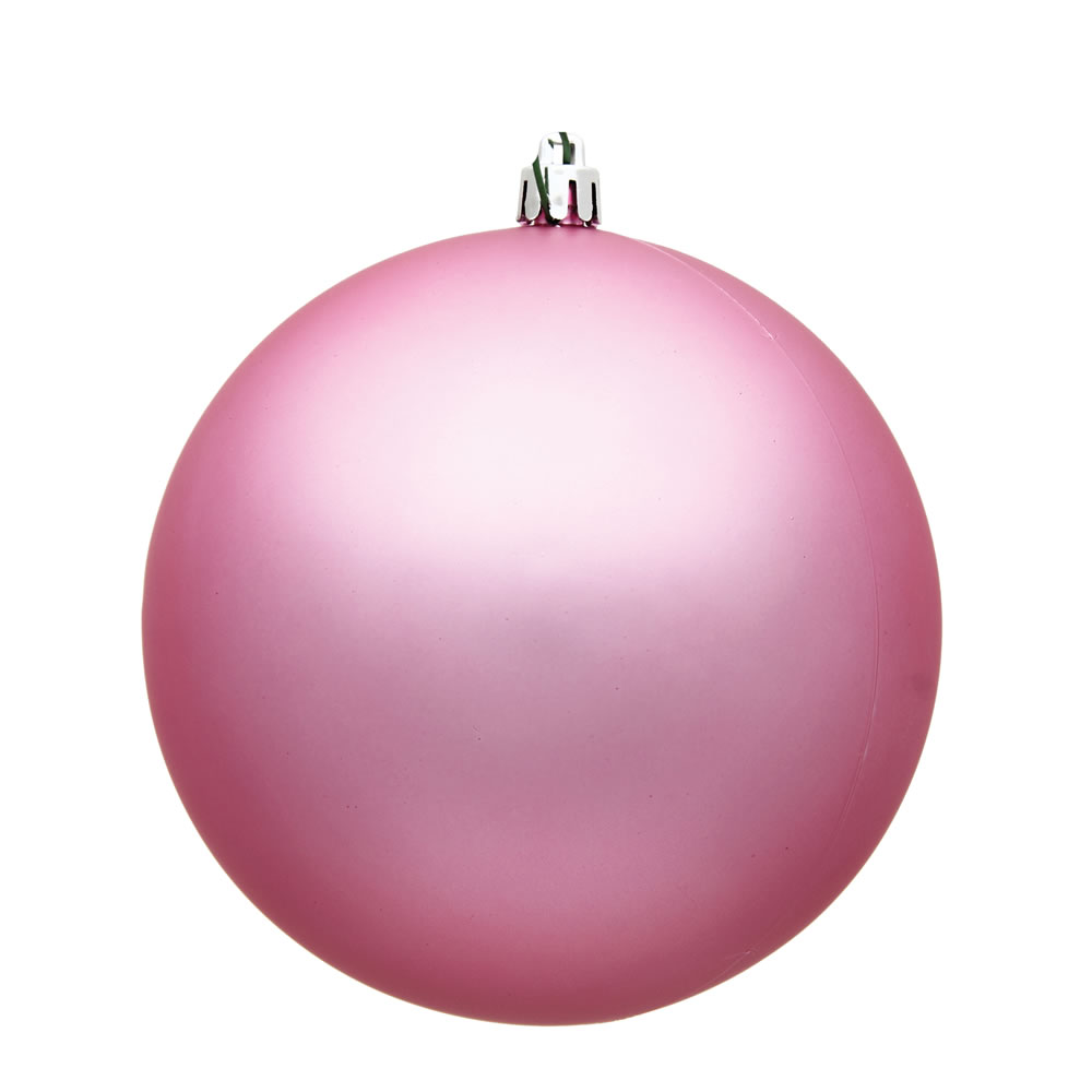 3 in. Pink Matte Christmas Ornament Ball - 32 per Box