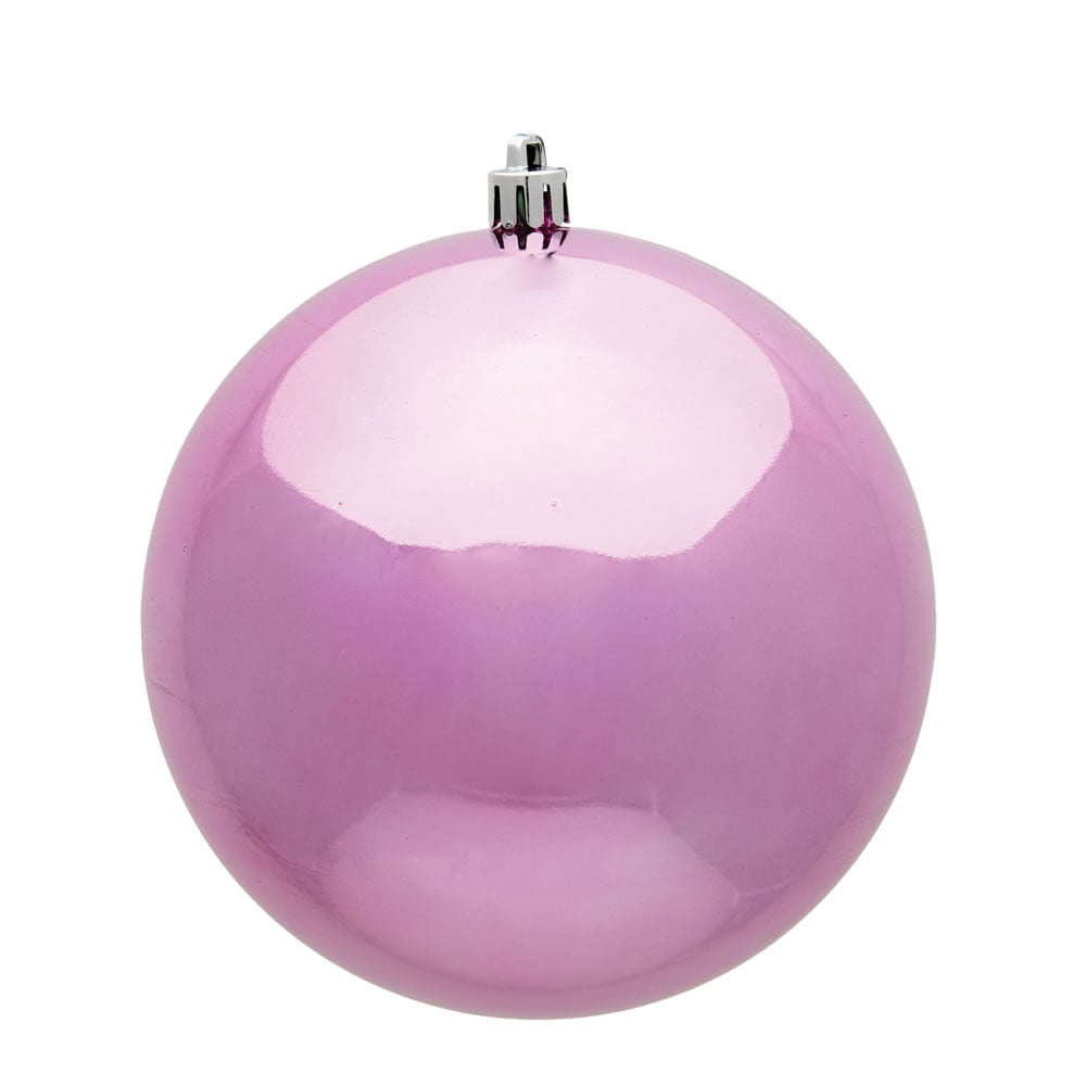 3 in. Pink Shiny Christmas Ornament Ball - 32 per Box