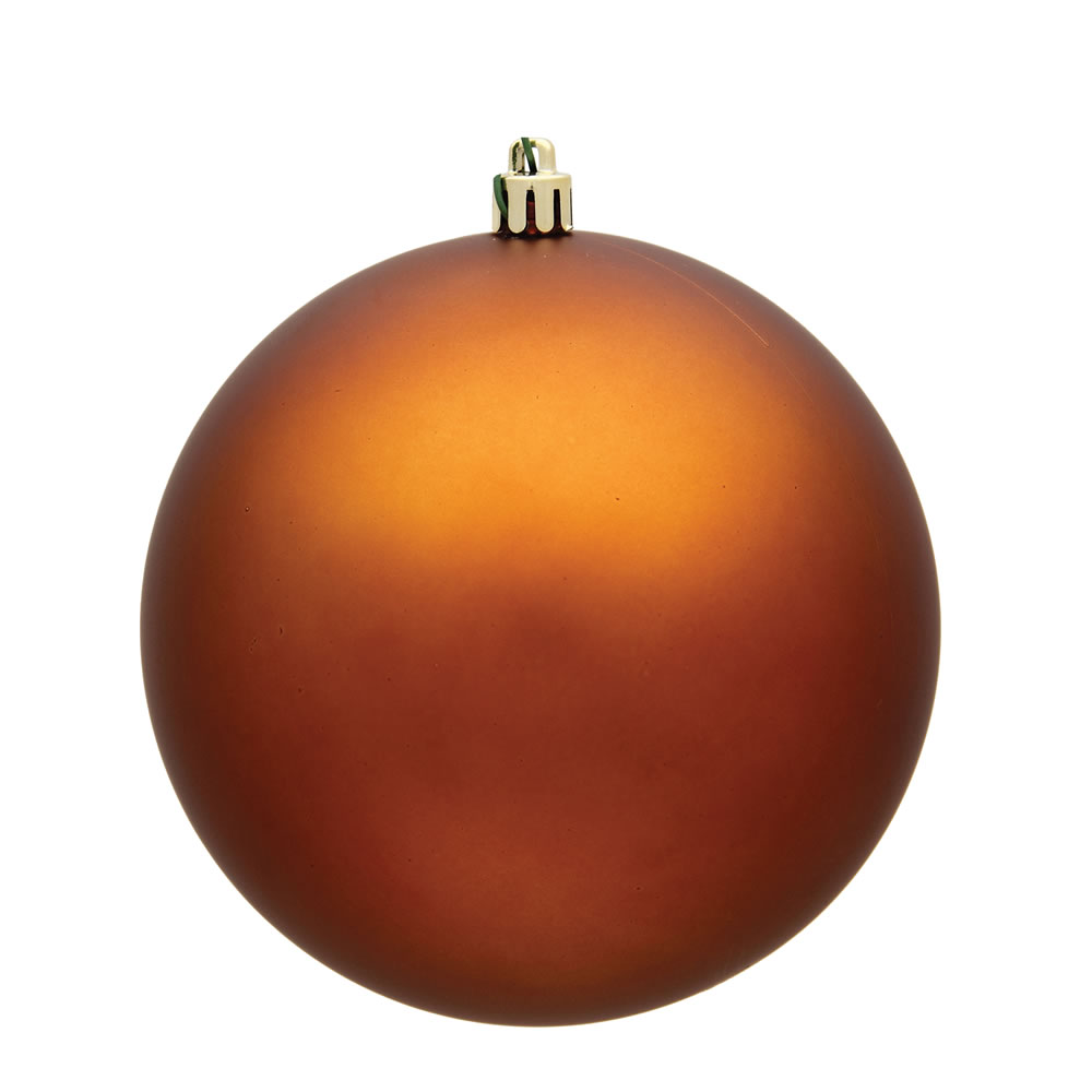 3 in. Copper Matte Christmas Ornament Ball - 32 per Box