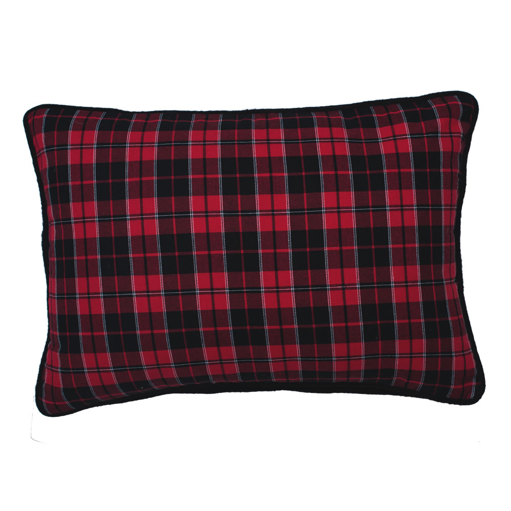 14 x 20 in. Red & Black Mackenzie Collection Pillow