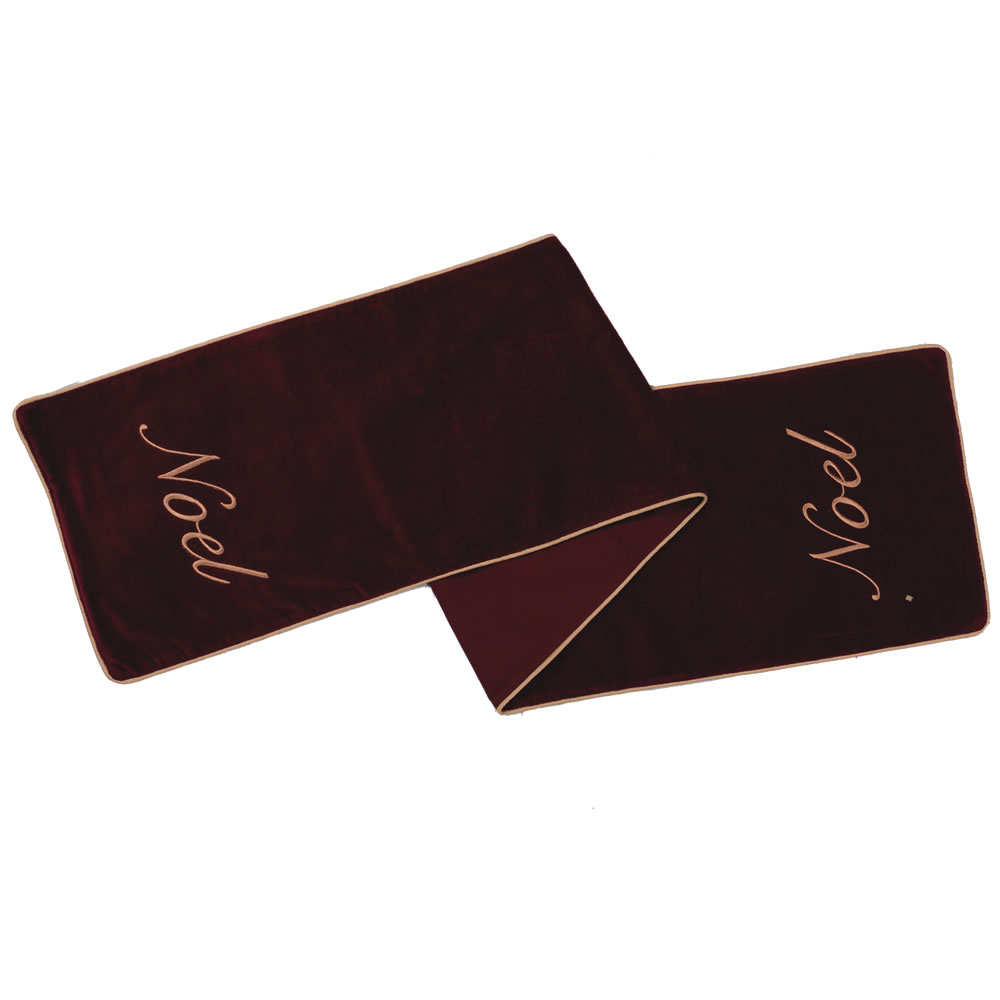 QTX17623 12 x 60 in. Noel Collection Table Runner - Red