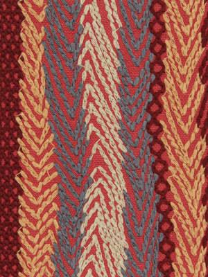 Q174216 4 in. x 5 Yard Dark Blue Feather Red Fuzzy Snow Ribbon