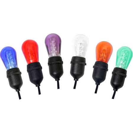 12Lt Clear S14 E26 Patio Set - 24 in. Spacing 24 ft. Long LED Light