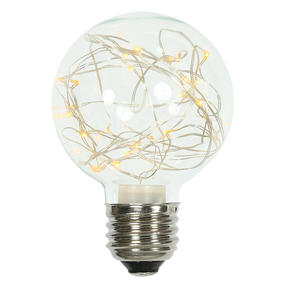 25Lt Yellow Twinkle G95 Fairy Light Bulb - E26