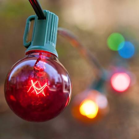XLEDTC90-25 E12 & C9 Multi-Color Transparent LED Bulb - 25