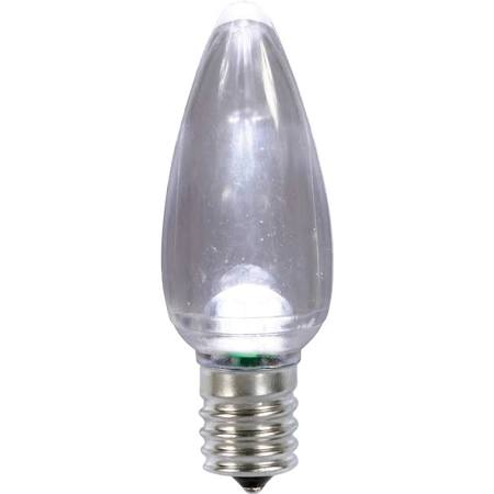 XLEDTC95-25 E12 & C9 Cool White Transparent LED Bulb - 25 -  Vickerman