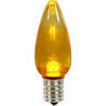 XLEDTC97T-25 E12 & C9 Yellow Twinkle Transparent LED Bulb - 25 -  Vickerman