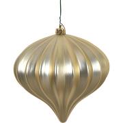 5.7 in. Rose Gold Matte Onion UV Drill Ornament - 3 per Bag
