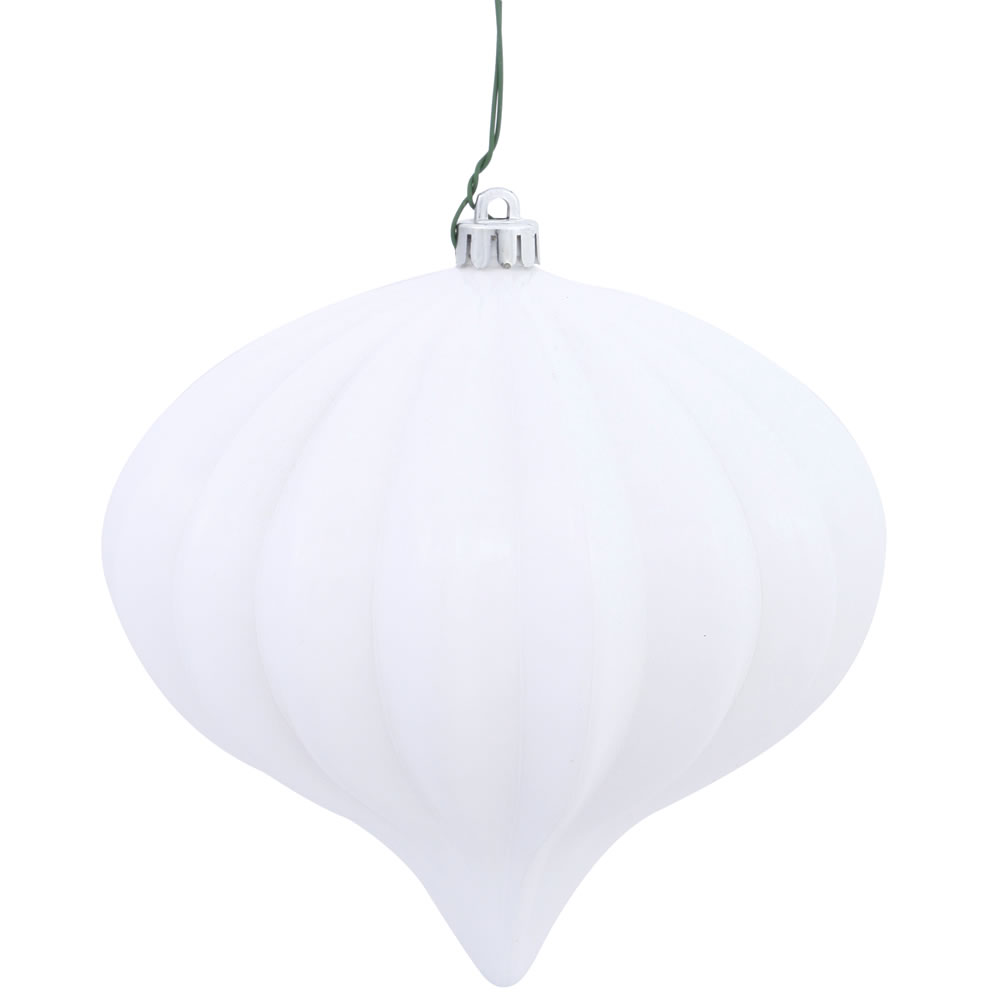 5.7 in. White Shiny Onion UV Drilled, White - 3 per Bag