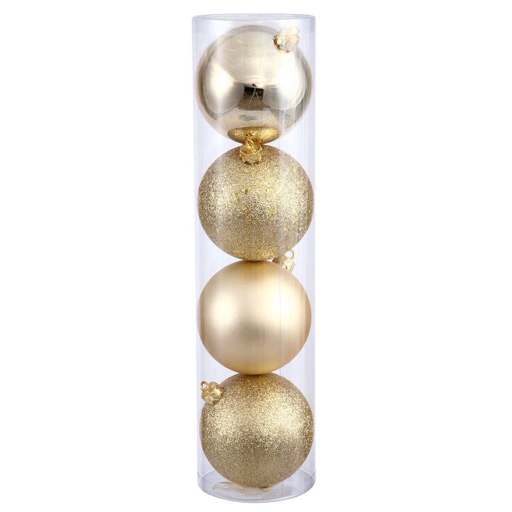 3 in. Honey Gold Ball Christmas Ornament - 32 Per Box