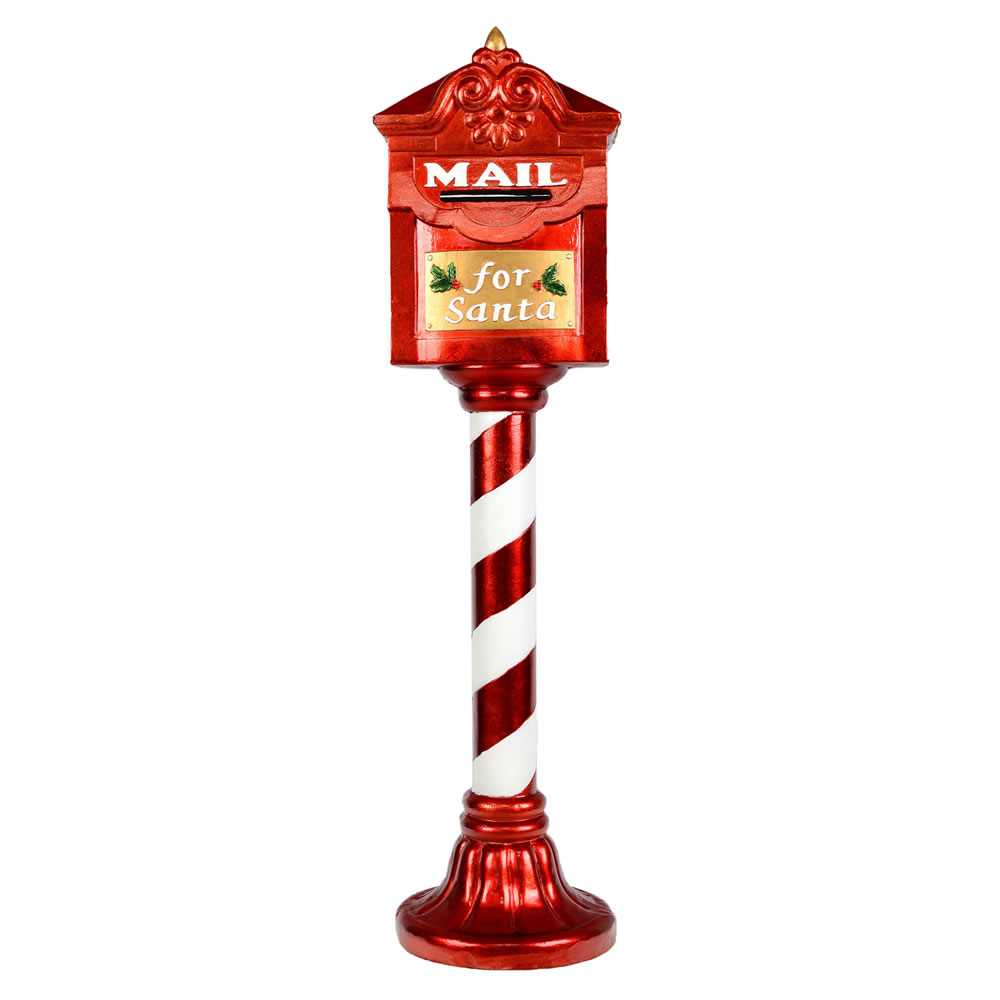 36 in. Letters to Santa Red Mailbox Sign -  Drop Ship Baskets, GI2676050