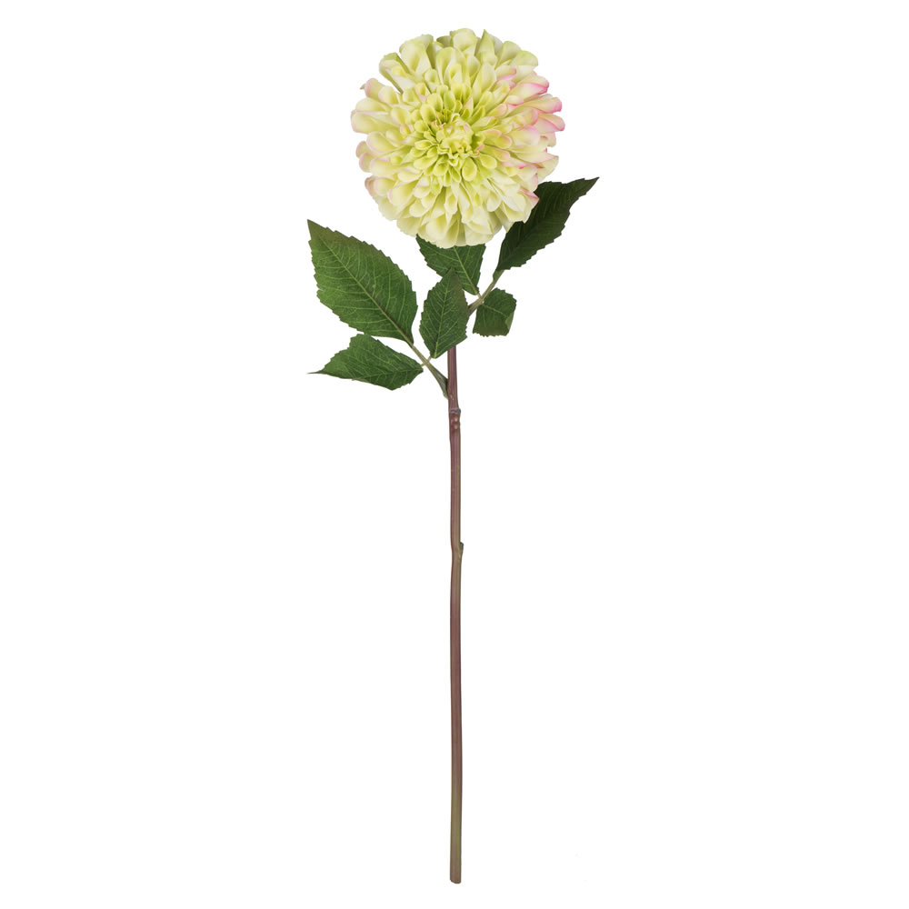 Vickerman 521946-24" Green Zinnia Stem 3/Pk (FQ180602) Home Office Flowers with Stems