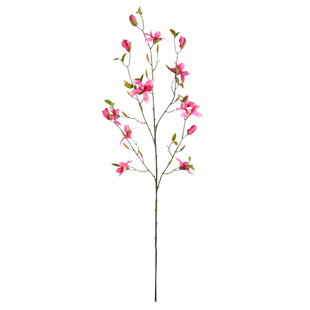 39 in. Mini Fuchsia Magnolia Spray