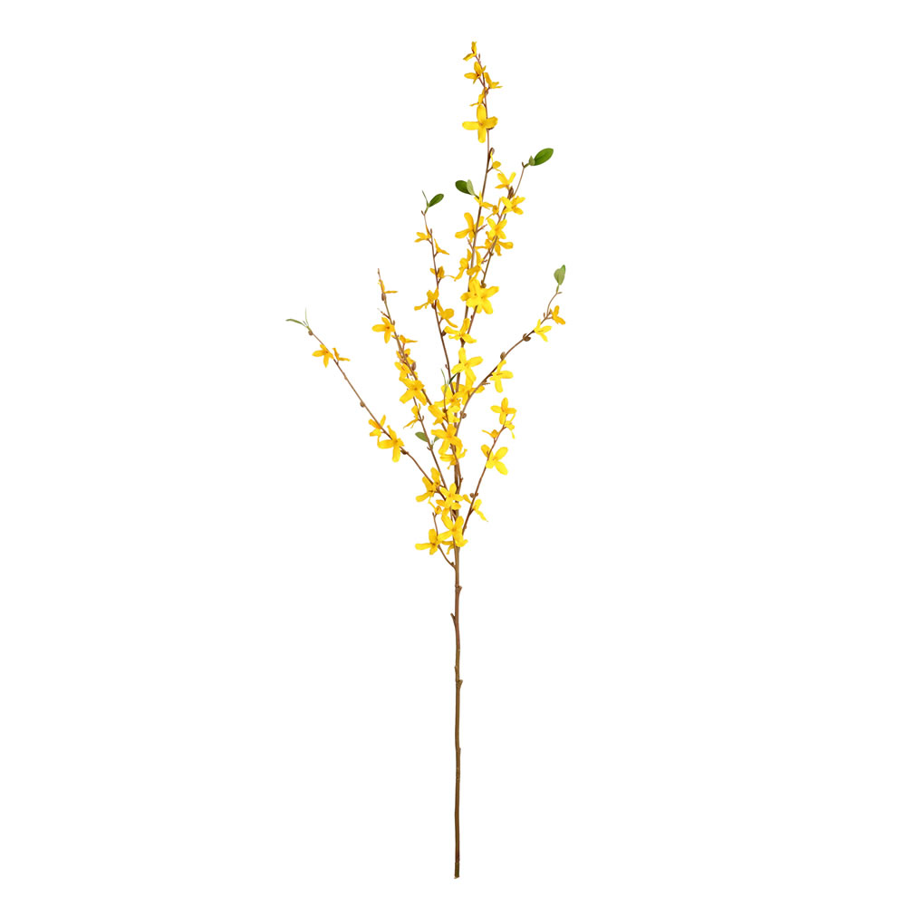 39 in. Yellow Cruciate Flower Spray