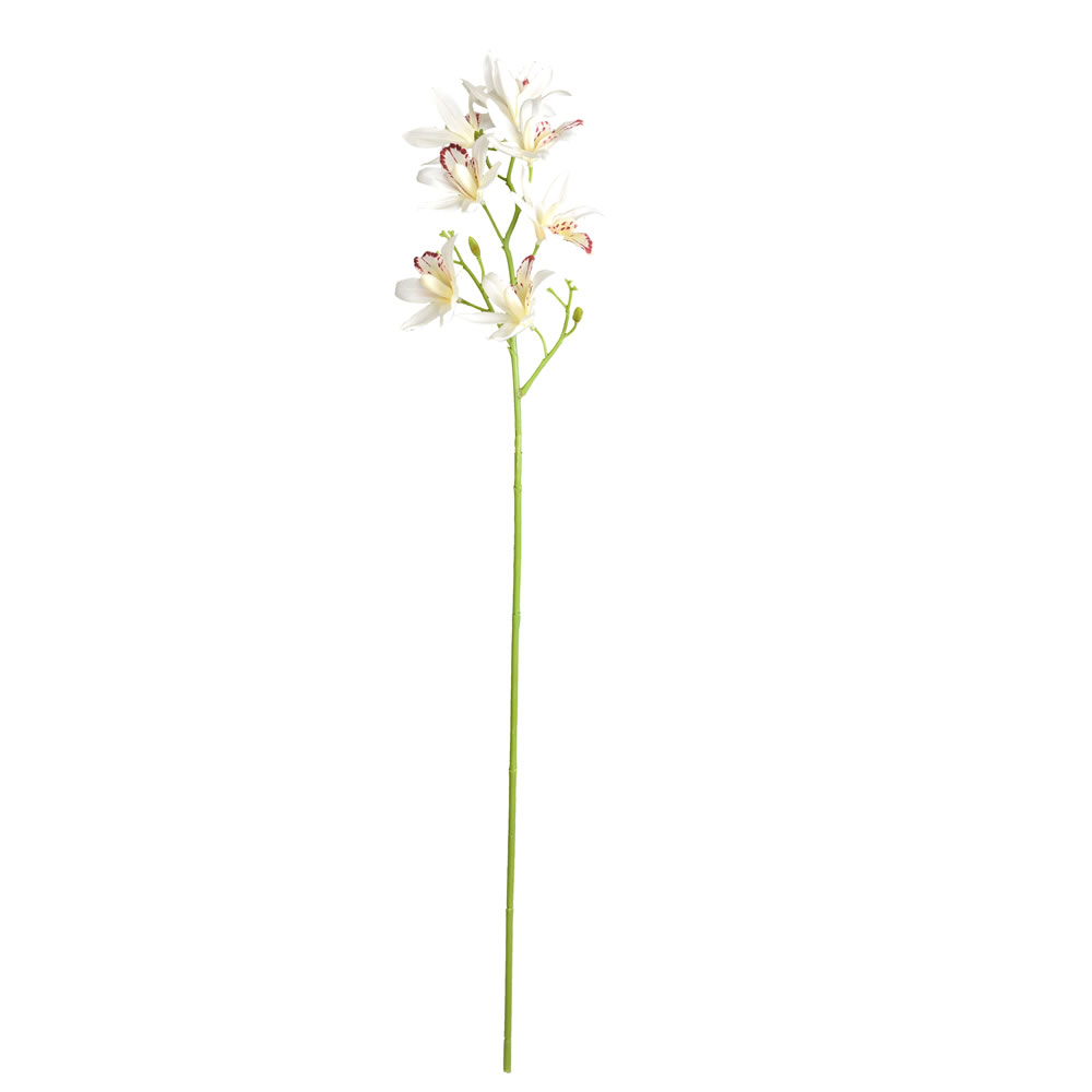 FA188911 32 in. White Orchid Stem