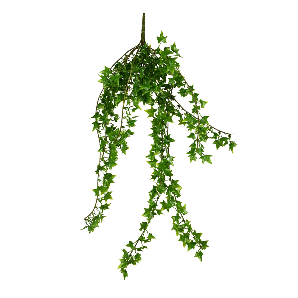 27.5 in. Green & Ivory Hanging Bush