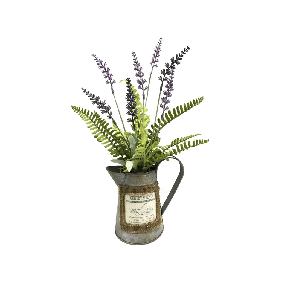 FM181501 16 in. Lavender Plant in Rustic Watering Can