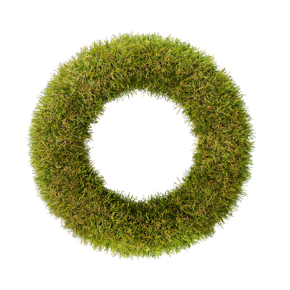 14 in. Green Grass Wreath