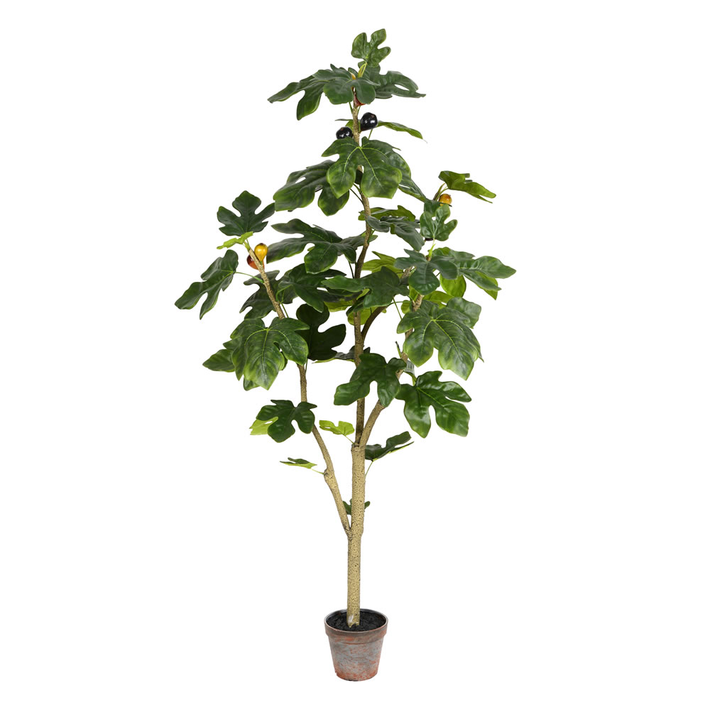 Vickerman Artificial Potted Fig Tree
