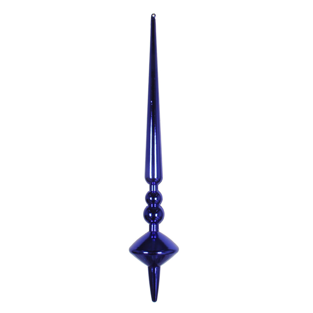 12 in. Purple Shiny Cupola Finial Ornament  3 per Bag