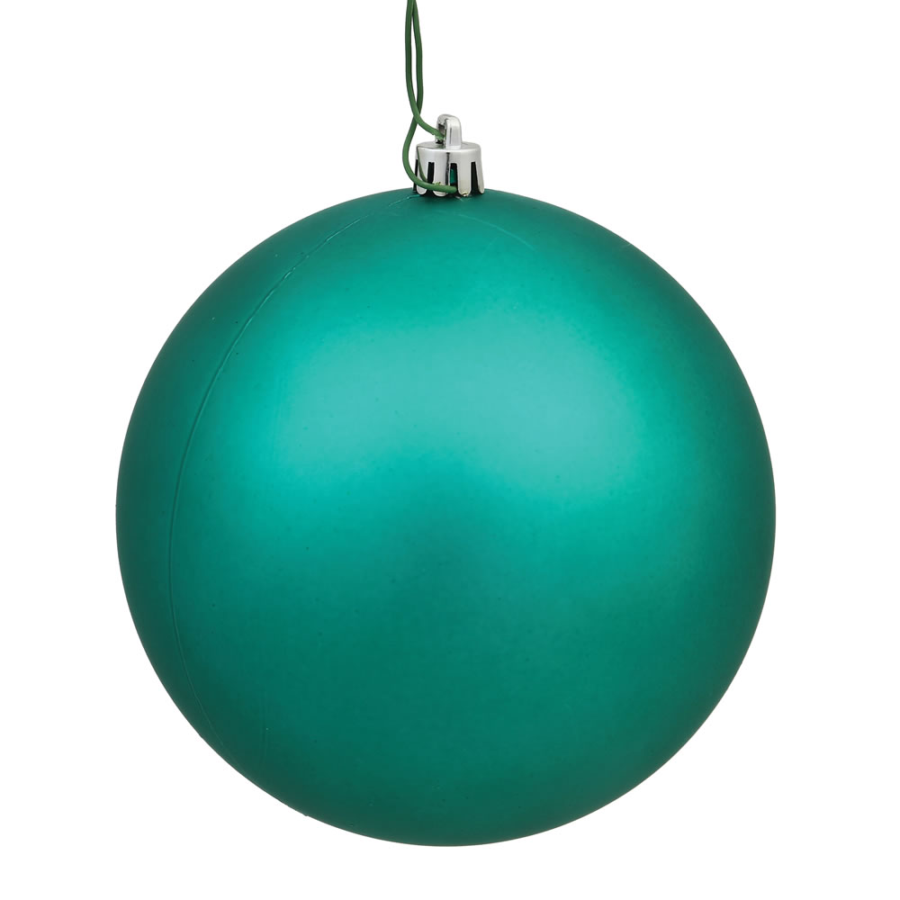 12 in. Seafoam Matte Ball Ornament with UV Drilled Cap