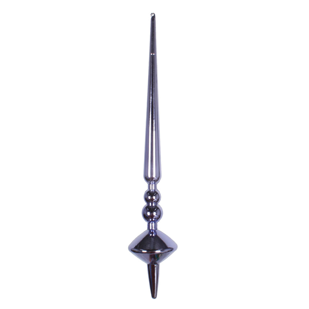 12 in. Lavender Shiny Cupola Finial Ornament  3 per Bag