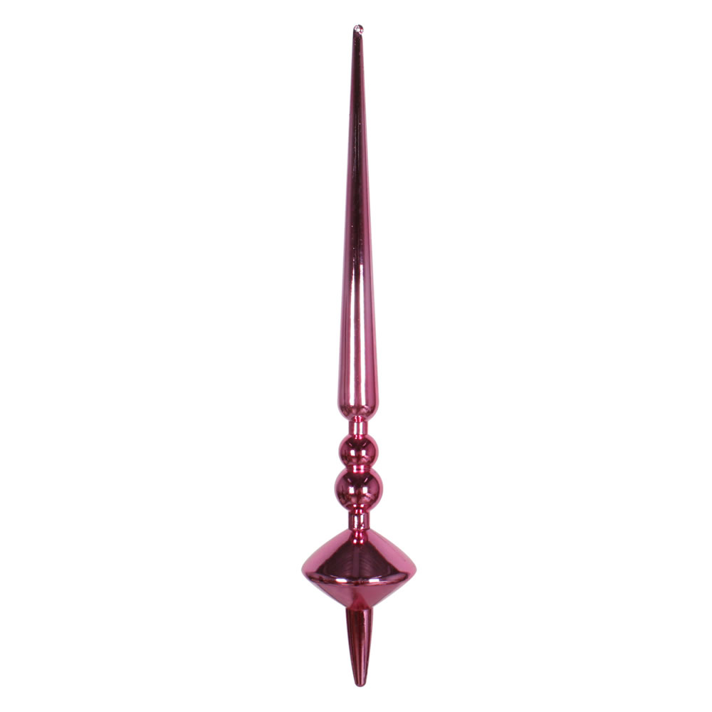 18 in. Mauve Shiny Cupola Finial Ornament  2 per Bag
