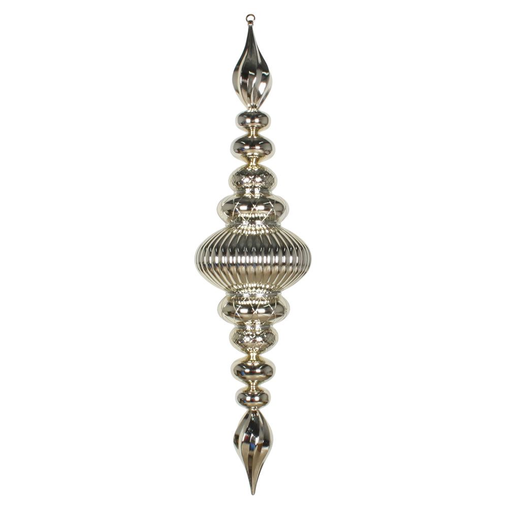 41 in. Champagne Shiny Finial Ornament