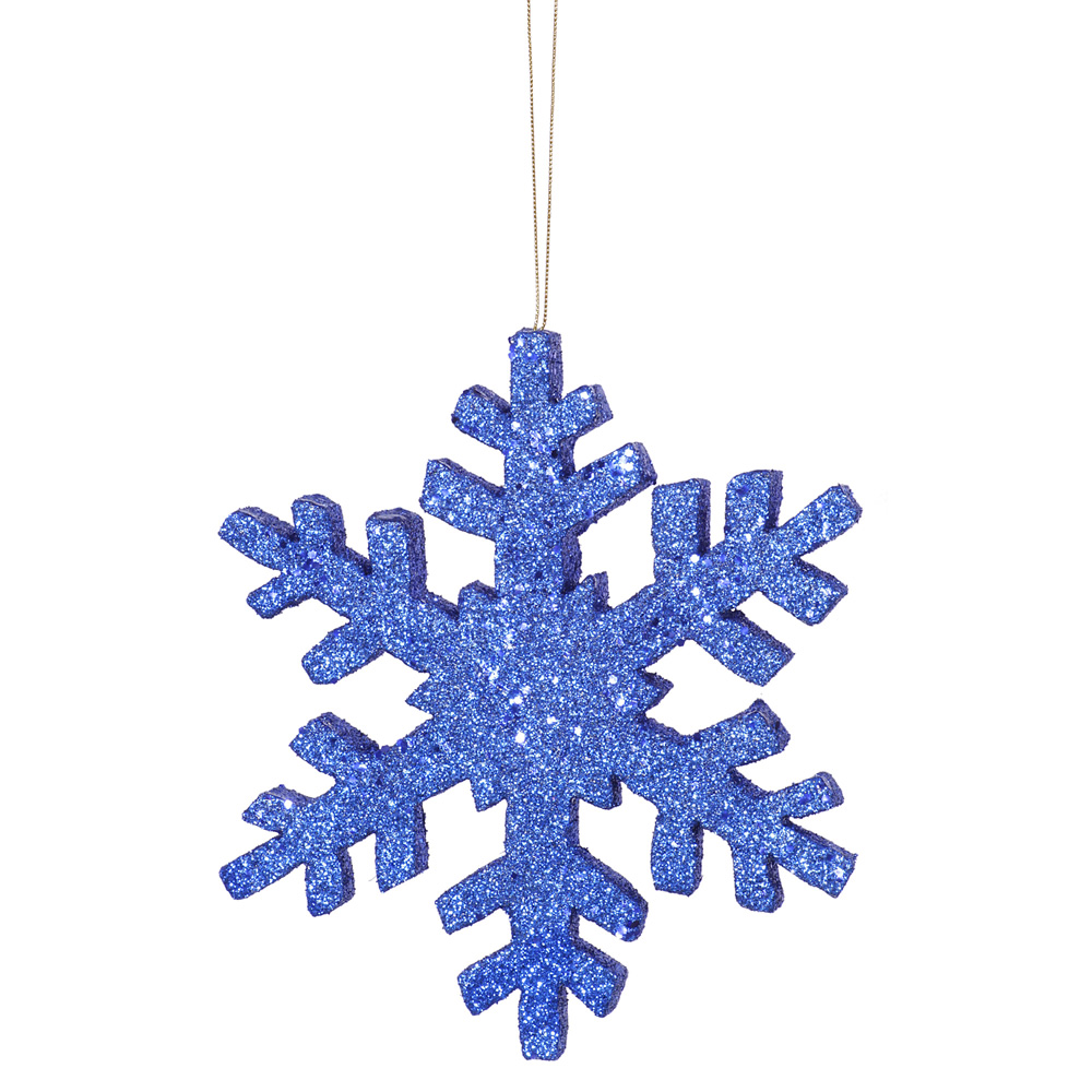 18 in. Outdoor Glitter Snowflake  Blue