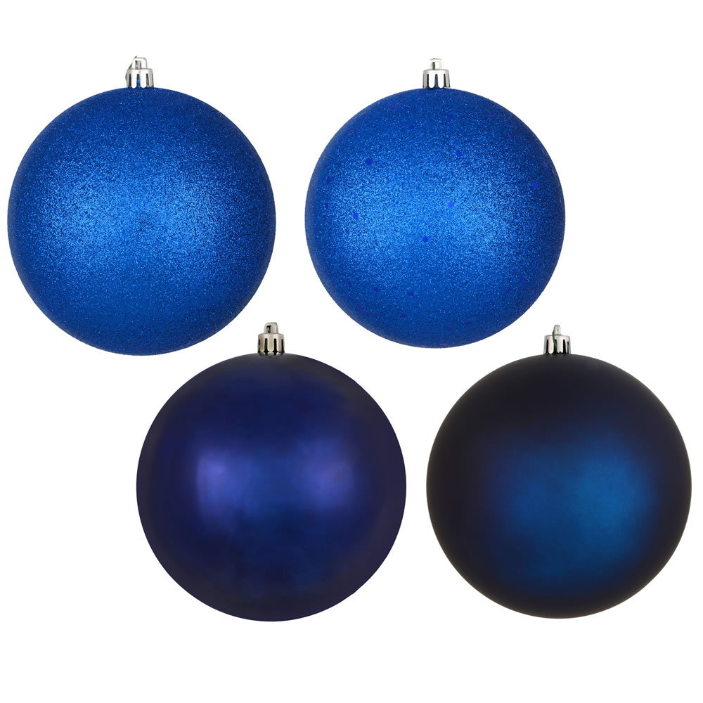 2.4 in. Midnight Blue Assorted Ball Ornament  24 per Box