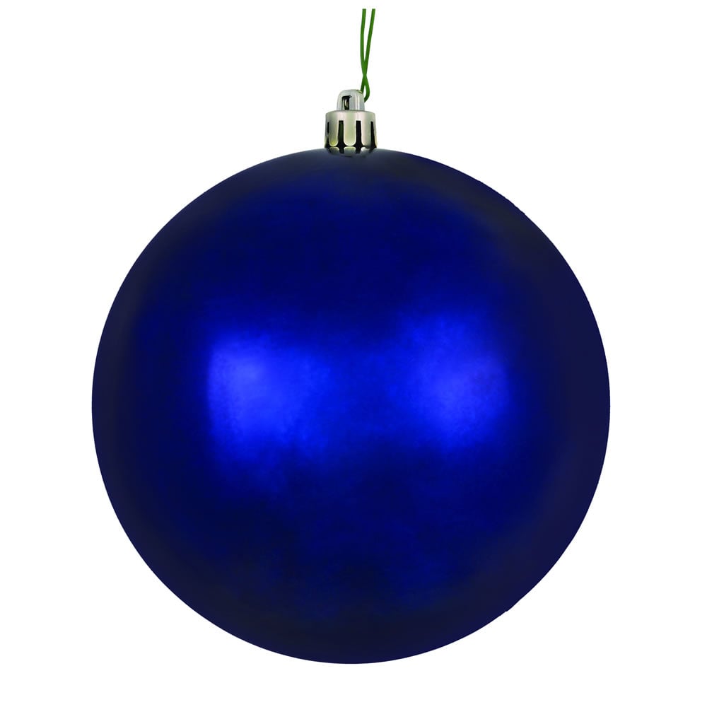 3 in. Midnight Blue Shiny Ball Ornament with UV Drilled  12 per Bag