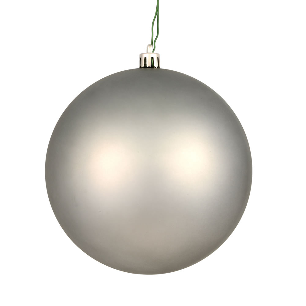 4.75 in. Limestone Matte Ball Ornament with UV Drilled  4 per Bag