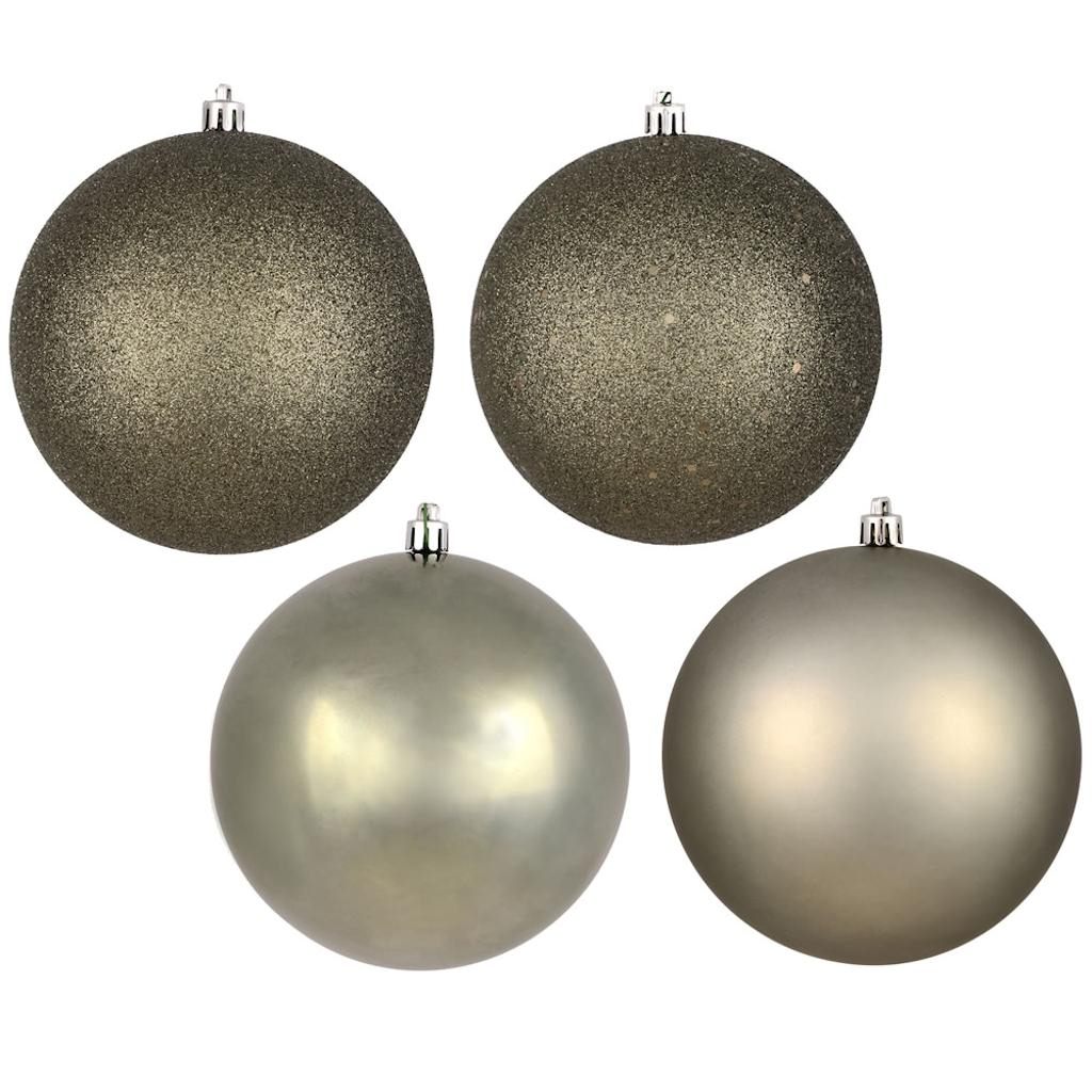 6 in. Wrought Iron Assorted Ball Ornament with Drilled  4 per Bag
