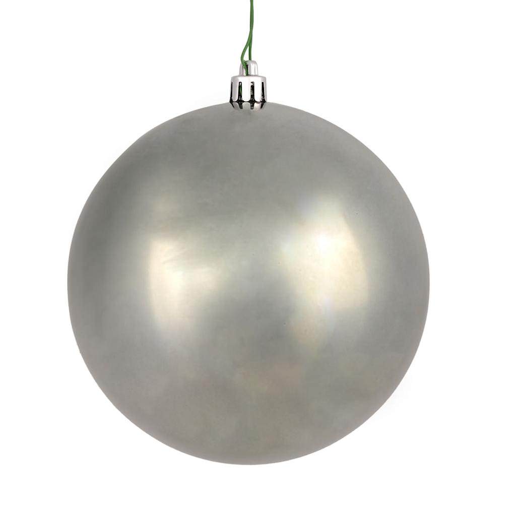 8 in. Limestone Shiny Ball Ornament with UV Drilled Cap