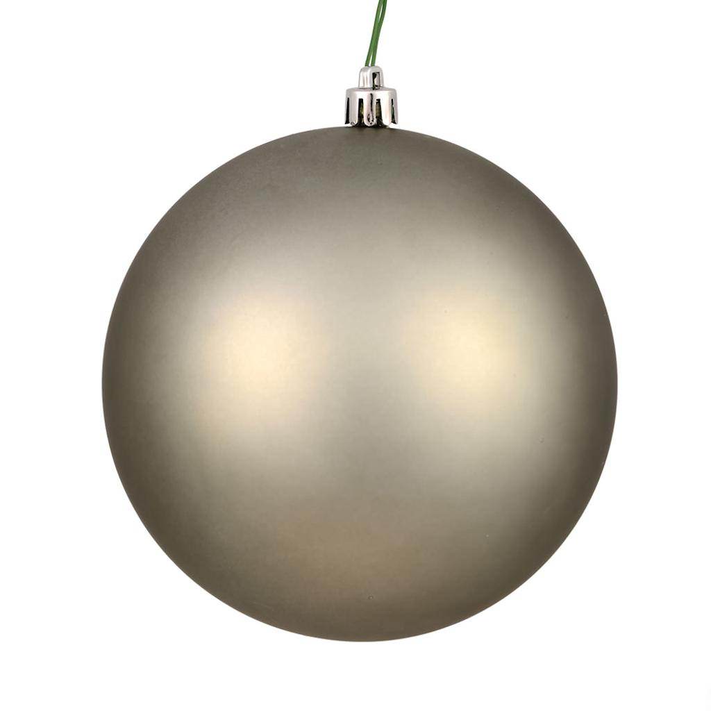 12 in. Wrought Iron Matte Ball Ornament with UV Drilled Cap