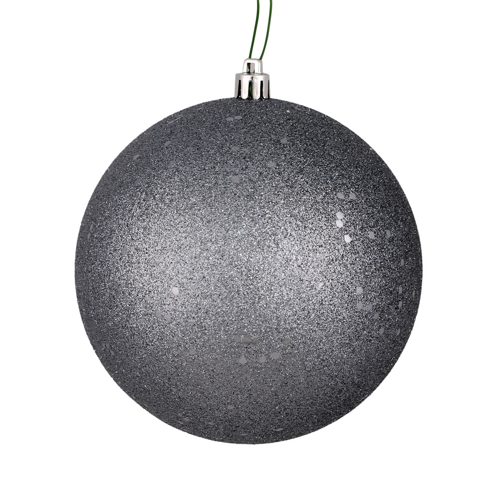 4.75 in. Limestone Sequin Ball Ornament with Drilled  4 per Bag