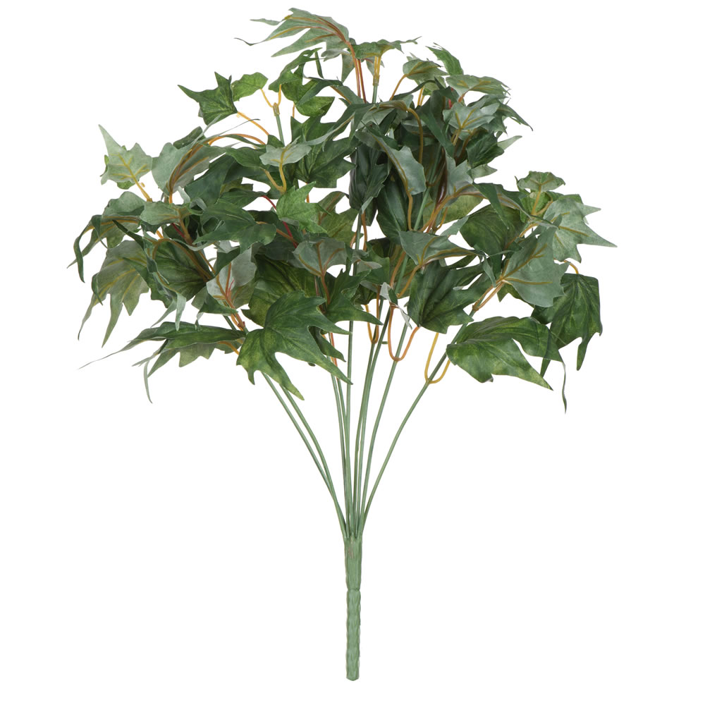 17 in. Artificial Green Star Ivy Bush 0