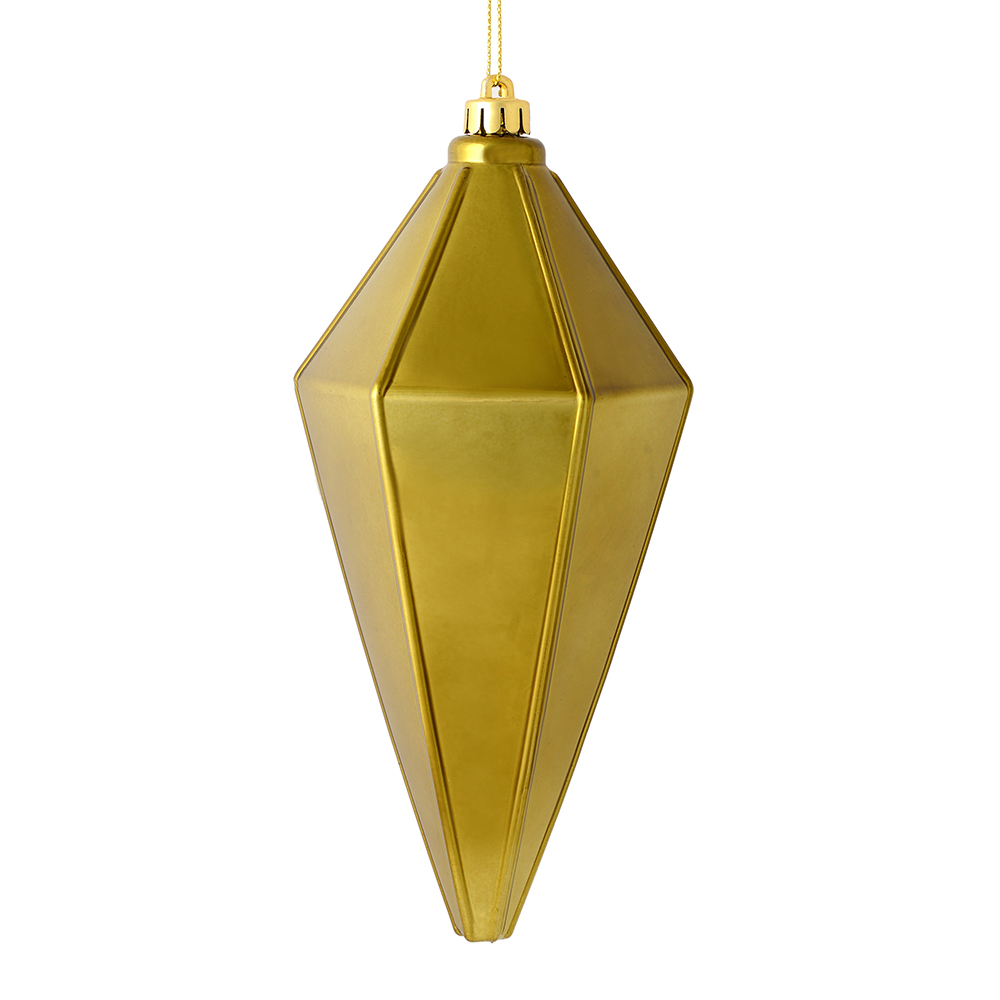 7 in. Olive Shiny Lantern Christmas Ornament  4 per Bag
