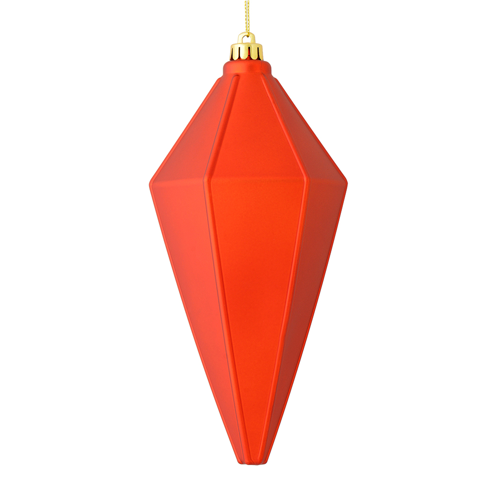 7 in. Burnished Orange Matte Lantern Christmas Ornament  4 per Bag