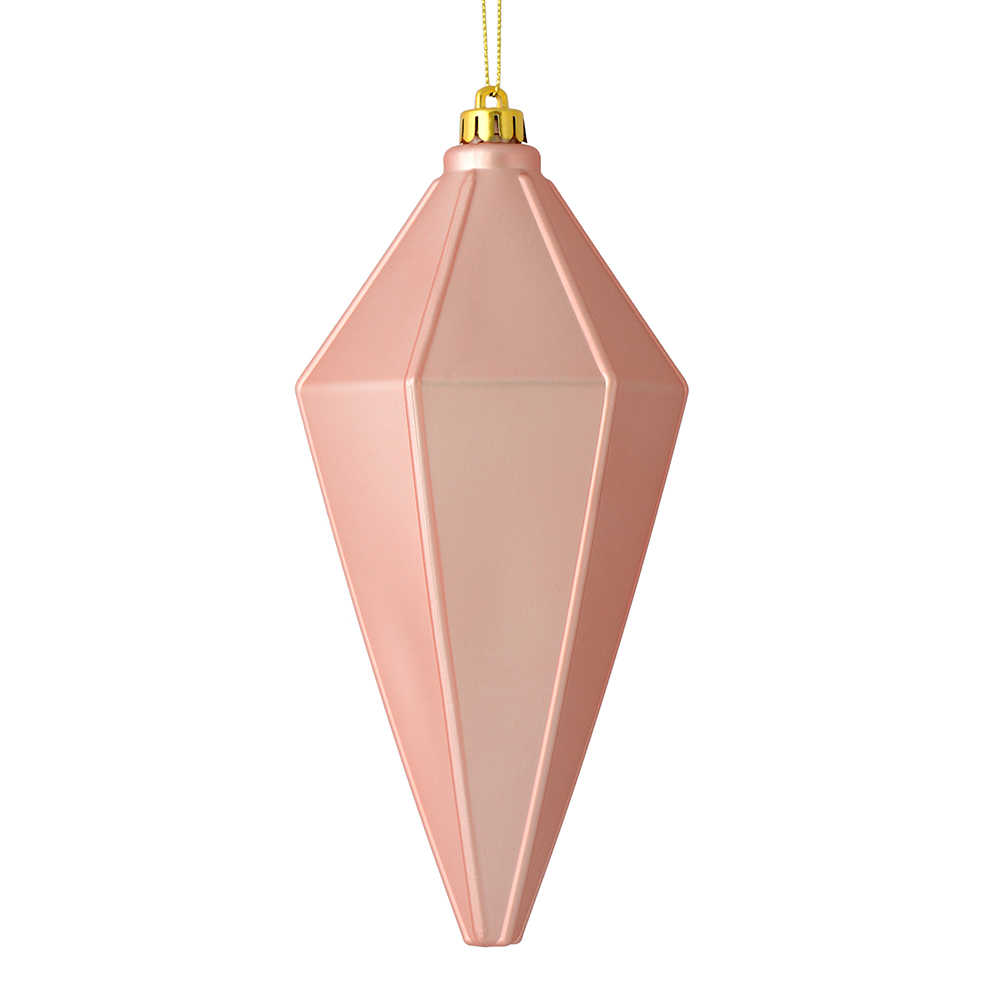7 in. Rose Gold Matte Lantern Christmas Ornament  4 per Bag