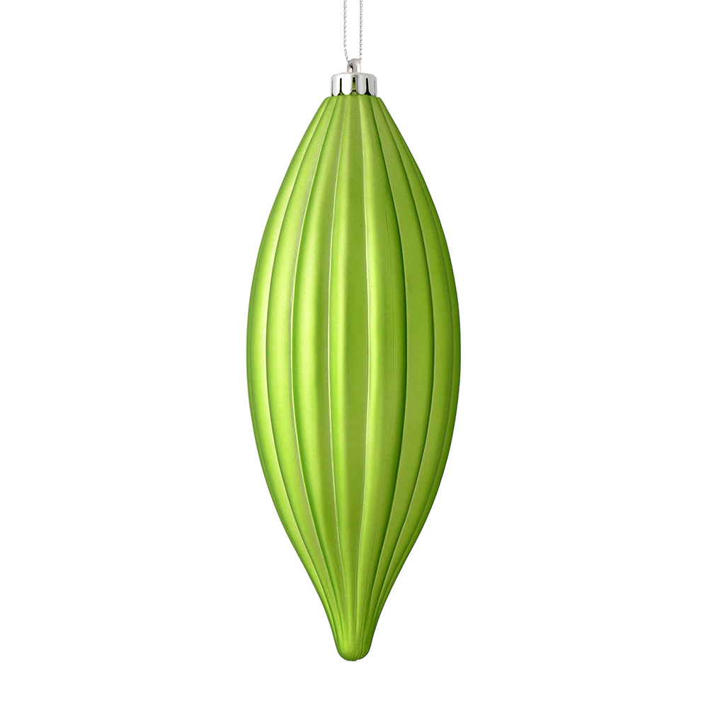 Celadon Matte Line Finial Ornament - 4 per Bag