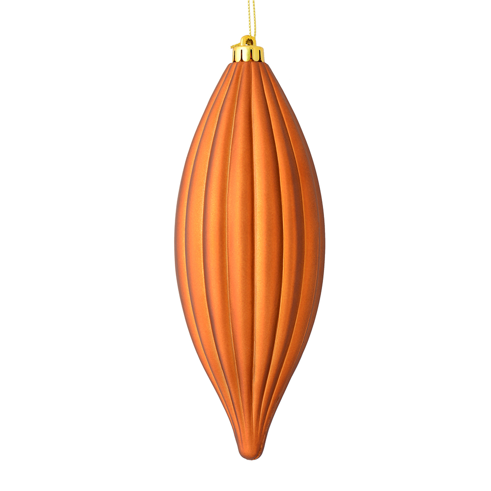 M183288M 8 in. Copper Matte Line Finial Ornament  4 per Bag