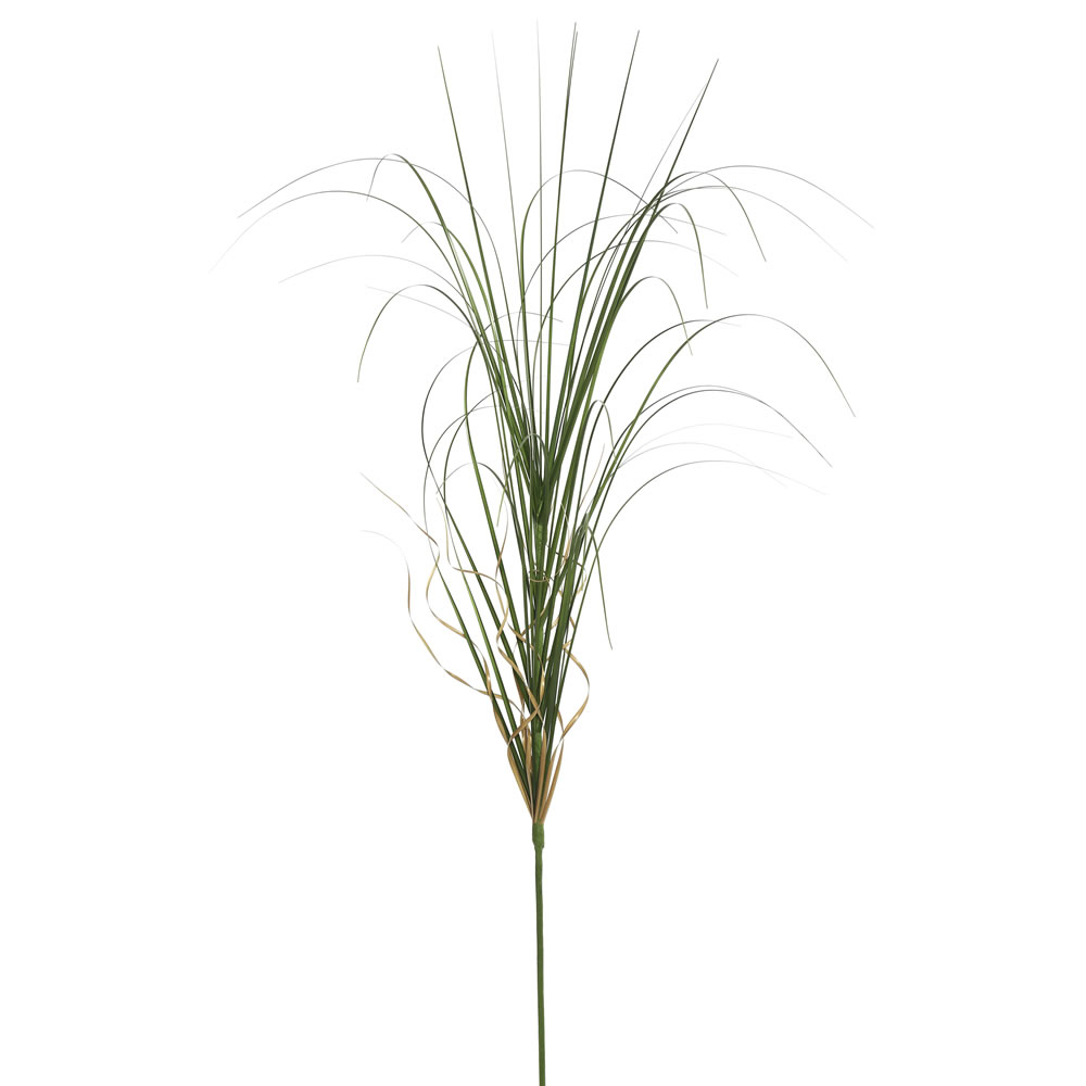36 in. PVC Artificial Green Curled Grass Spray x 42, 6 per Pack