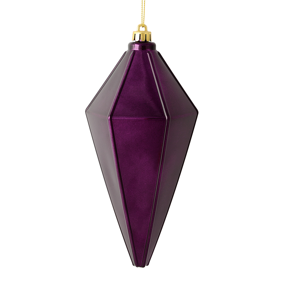 7 in. Lilac Shiny Lantern Christmas Ornament  4 per Bag