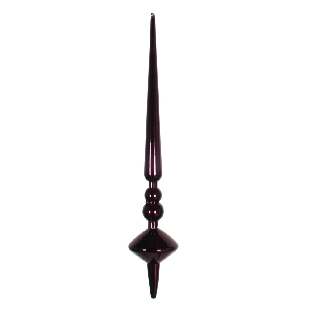 12 in. Periwinkle Shiny Cupola Finial Ornament  3 per Bag
