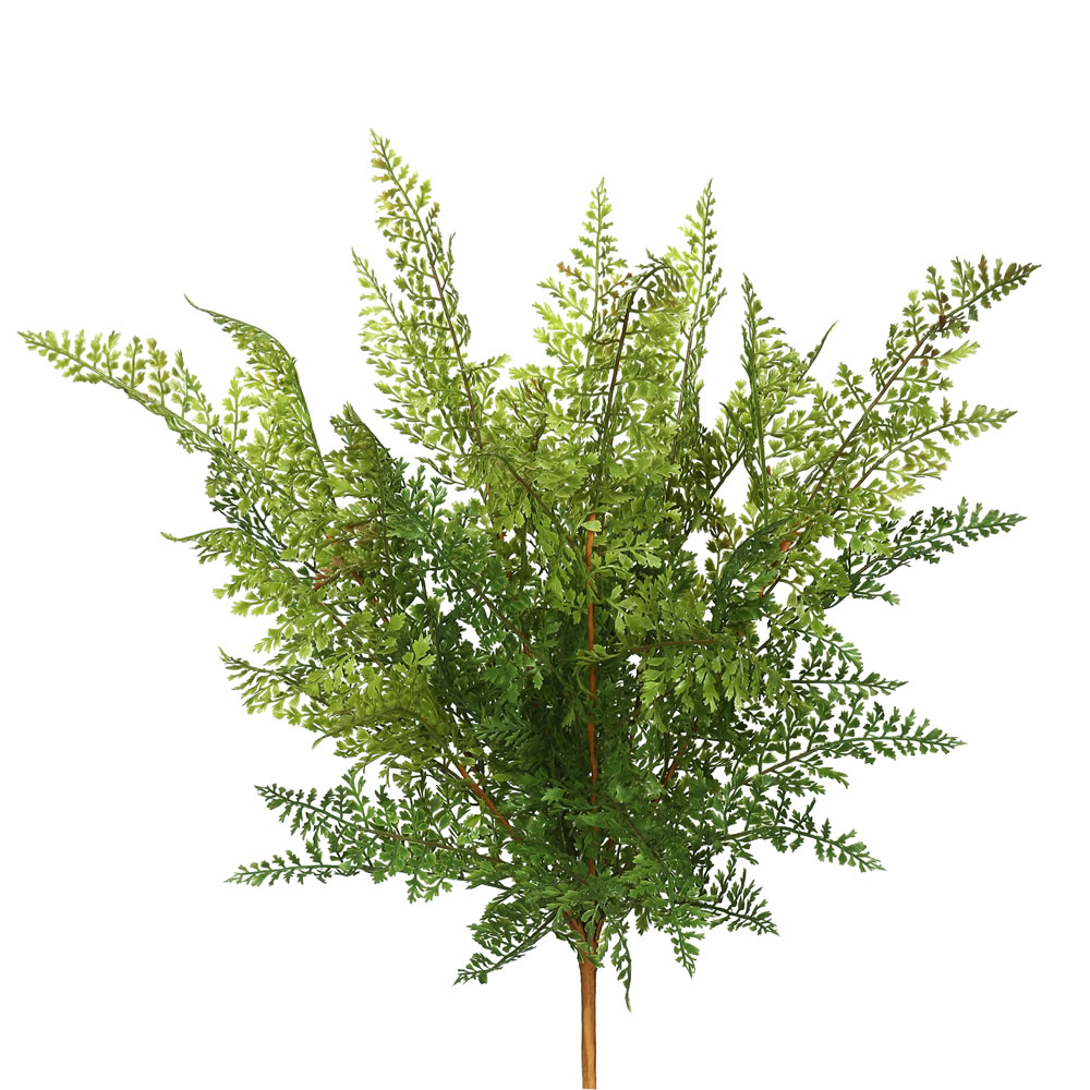 26 in. Artificial Green Fern Bush  2 per Pack